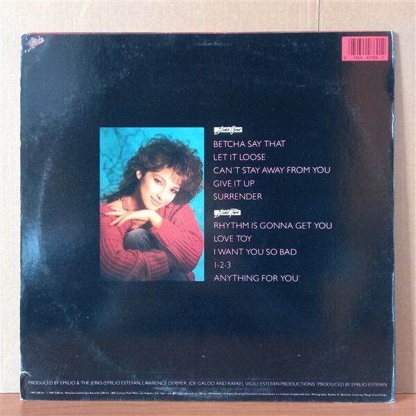 GLORIA ESTEFAN AND MIAMI SOUND MACHINE – LET IT LOOSE (1987) - LP 2.EL PLAK