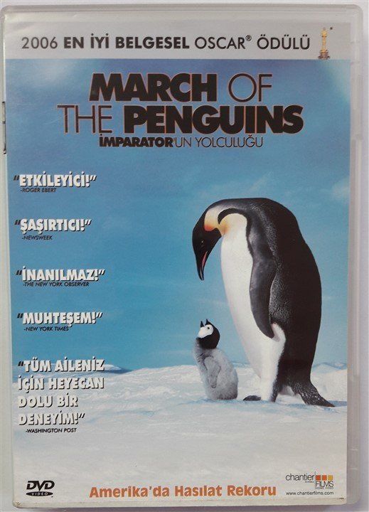 İMPARATOR'UN YOLCULUĞU - MARCH OF THE PENGUINS - LUC JACQUET - BELGESEL  - DVD 2.EL