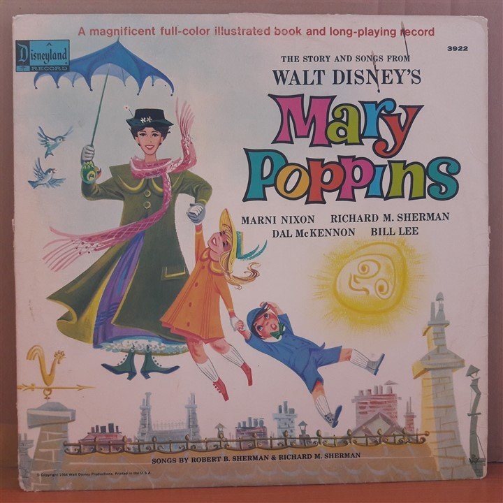 WALT DISNEY'S MARRY POPPINS (1964) - STORY AND SONGS - LP PLAK 2.EL