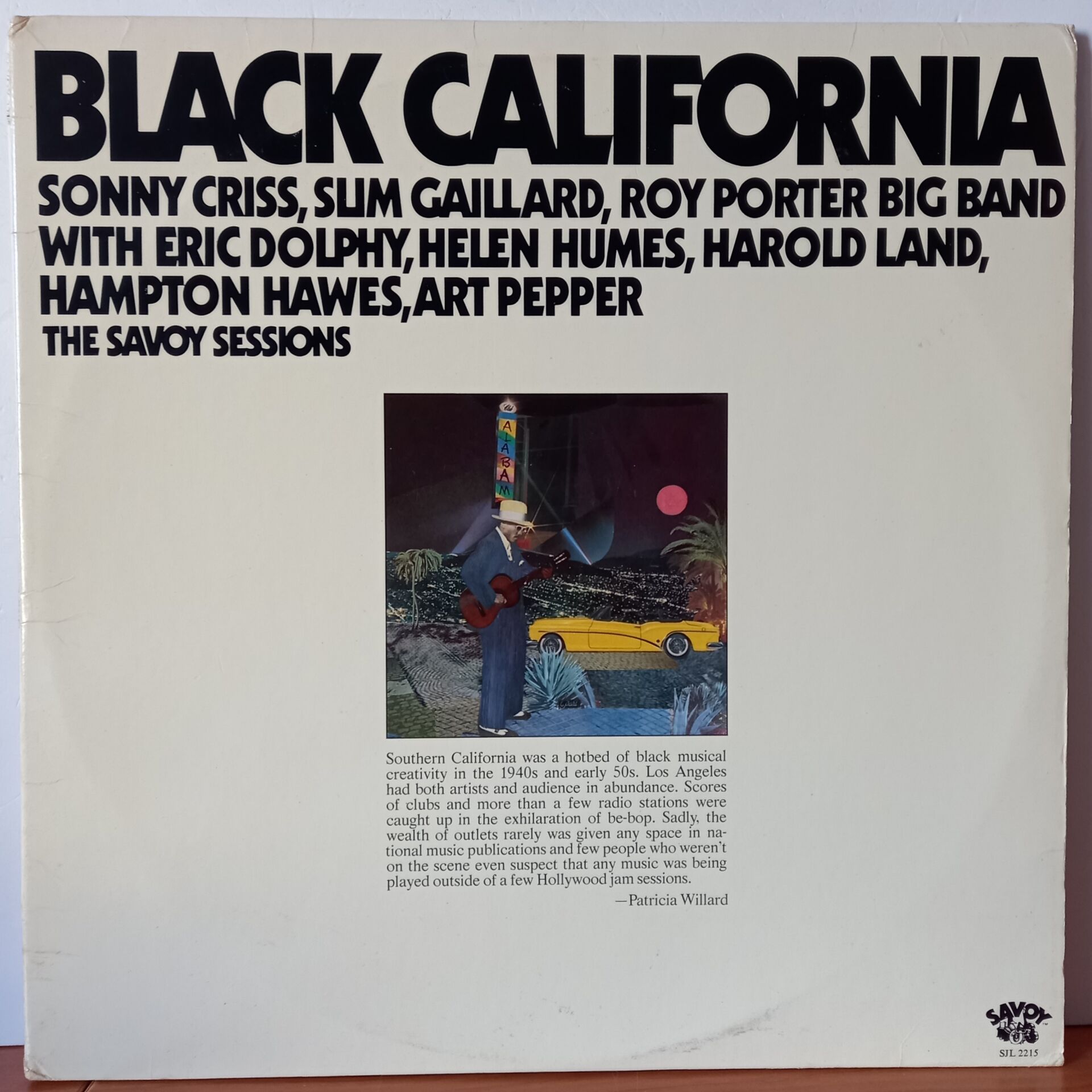 SONNY CRISS, SLIM GAILLARD, ROY PORTER BIG BAND WITH ERIC DOLPHY, HELEN HUMES, HAROLD LAND, HAMPTON HAWES, ART PEPPER – BLACK CALIFORNIA [THE SAVOY SESSIONS] (1976) - 2LP 2.EL PLAK