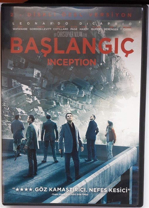 INCEPTION - BAŞLANGIÇ - LEONARDO DiCAPRIO - MARION COTILLARD - MICHAEL CAINE - CHRISTOPHER NOLAN - 2DVD 2.EL