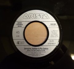 JERMAINE JACKSON & PIA ZADORA - WHEN THE RAIN BEGINS TO FALL / FOLLOW MY HEARTBEAT - 7'' 45 DEVİR 2.EL PLAK