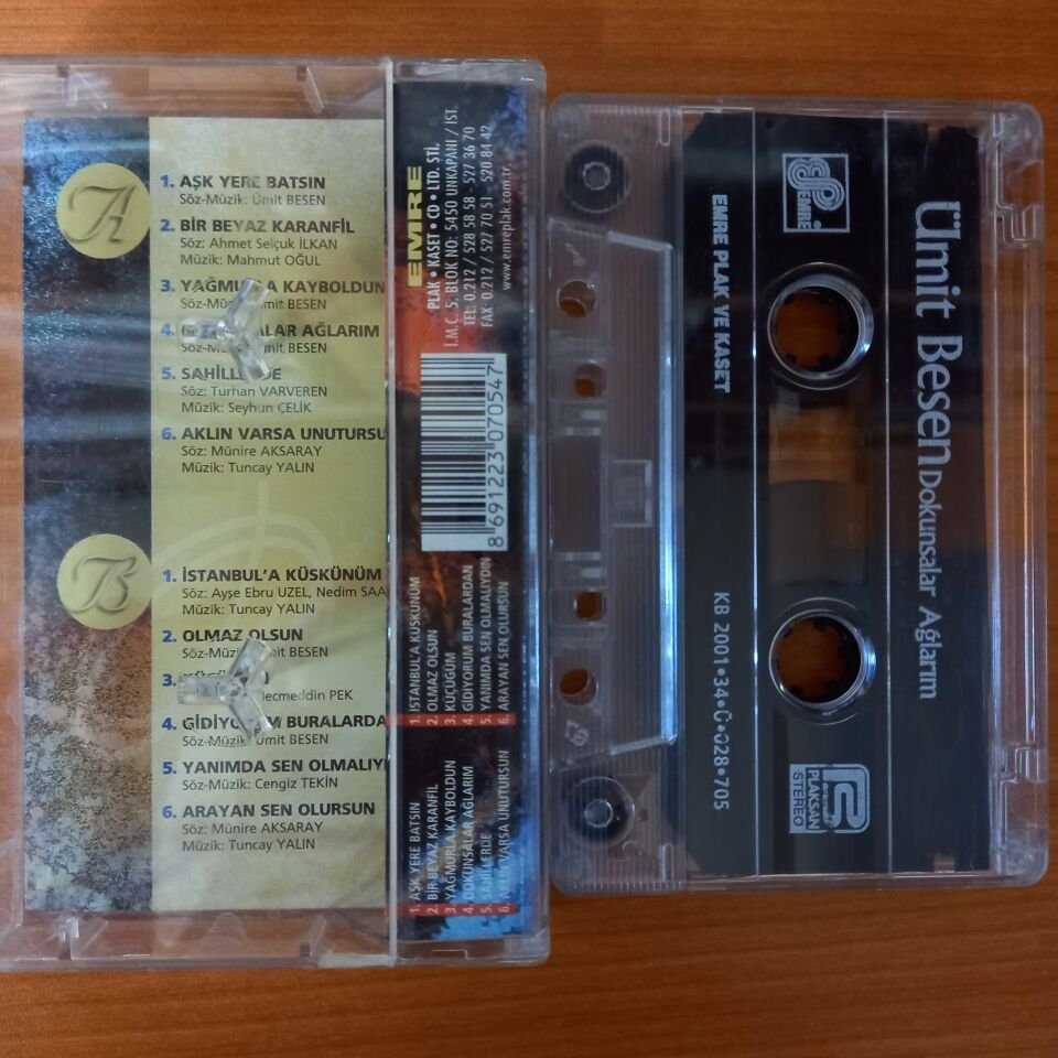 ÜMİT BESEN - DOKUNSALAR AĞLARIM (2001) - KASET 2.EL
