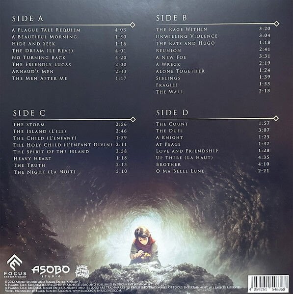 A PLAGUE TALE: REQUIEM - SOUNDTRACK BY OLIVIER DERIVIERE (2022) - 2LP GOLD w/ BLACK MARBLED LIMITED EDITION  SIFIR PLAK