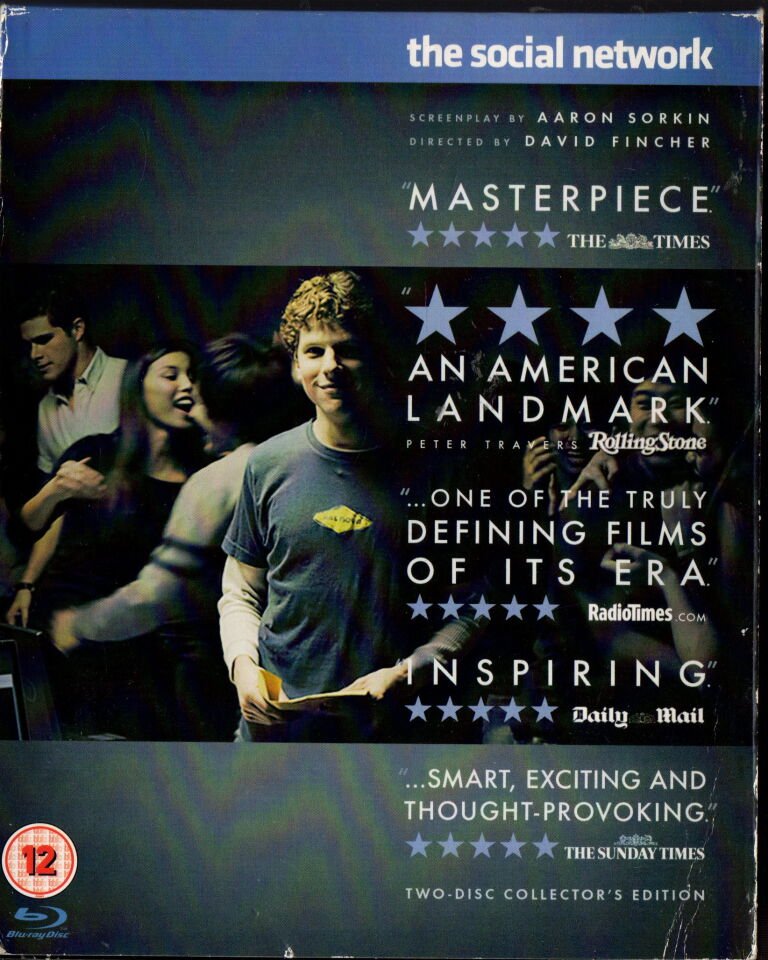 THE SOCIAL NETWORK - DAVID FINCHER - JESSE EINBERG - 2 DİSK BLU-RAY 2.EL TR YOKTUR