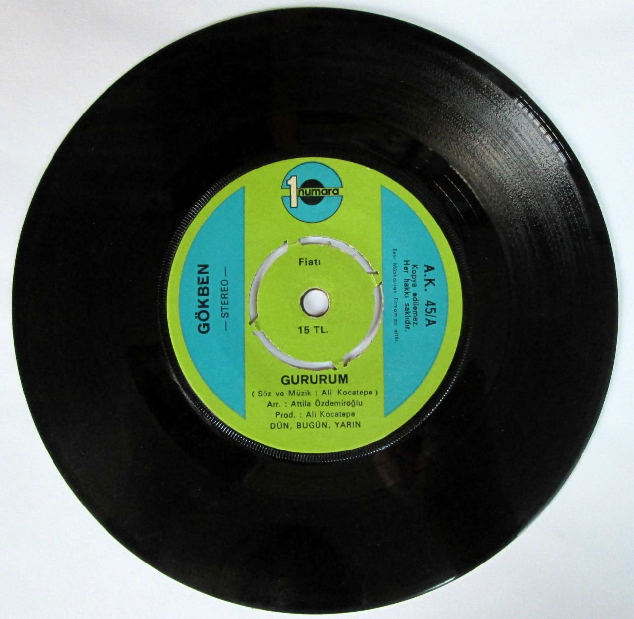 GÖKBEN - GURURUM - 45LİK