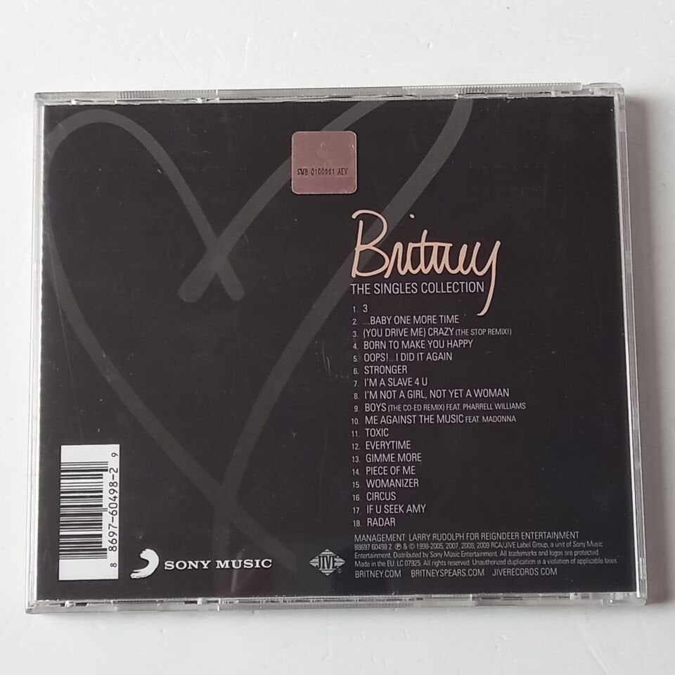 BRITNEY SPEARS – THE SINGLES COLLECTION (2009) - CD 2.EL