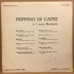 PEPPINO DI CAPRI E I SUOI ROCKERS 1963 2.EL İMZALI PLAK