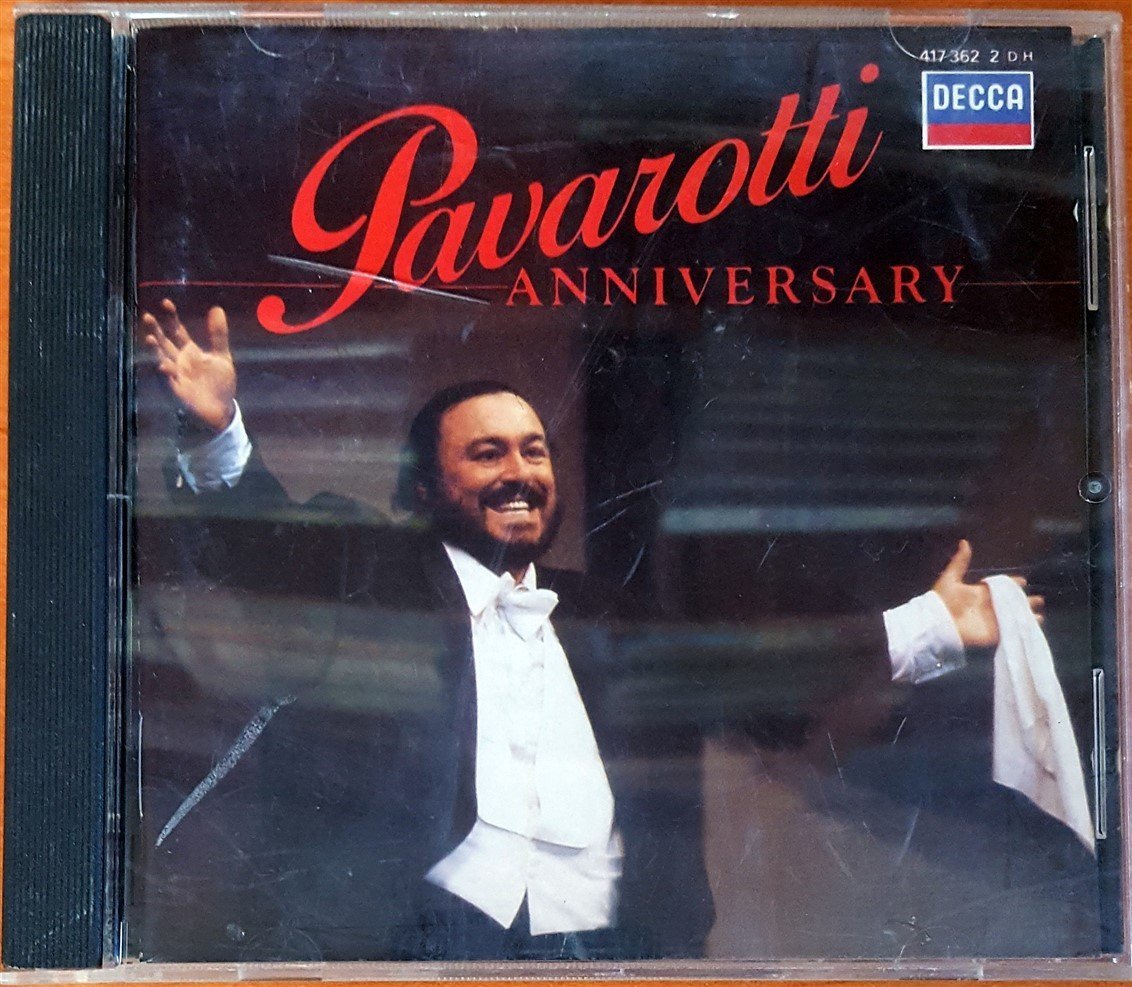 LUCIANO PAVAROTTI - ANNIVERSARY (1986) MADE IN WEST GERMANY / DECCA  CD 2.EL