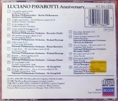 LUCIANO PAVAROTTI - ANNIVERSARY (1986) MADE IN WEST GERMANY / DECCA  CD 2.EL
