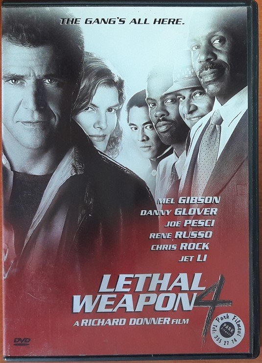 LETHAL WEAPON 4 - CEHENNEM SİLAHI 4 - MEL GIBSON - DANNY GLOVER - DVD 2.EL