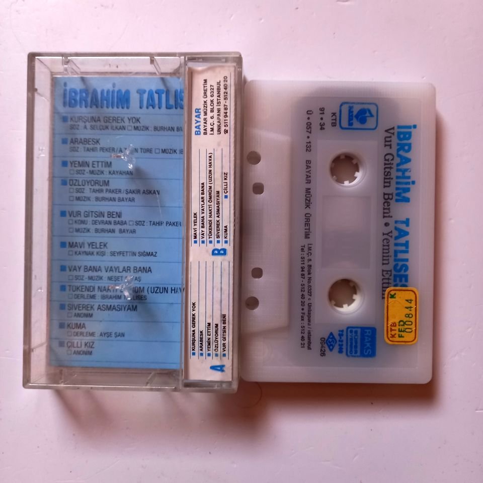 İBRAHİM TATLISES - VUR GİTSİN BENİ / YEMİN ETTİM (1991) - KASET 2.EL