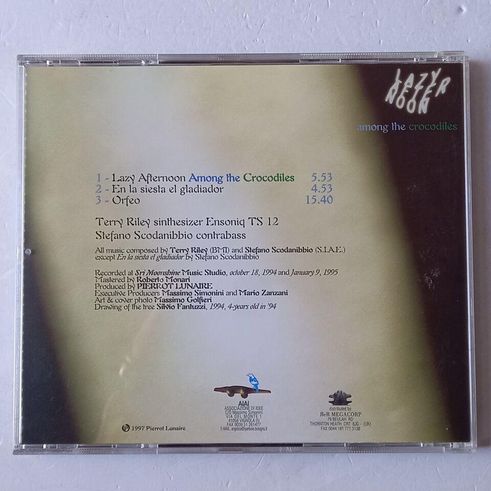 TERRY RILEY, STEFANO SCODANIBBIO – LAZY AFTERNOON AMONG THE CROCODILES (1997) - CD 2.EL