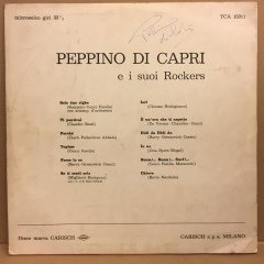 PEPPINO DI CAPRI E I SUOI ROCKERS 1964 2.EL İMZALI PLAK