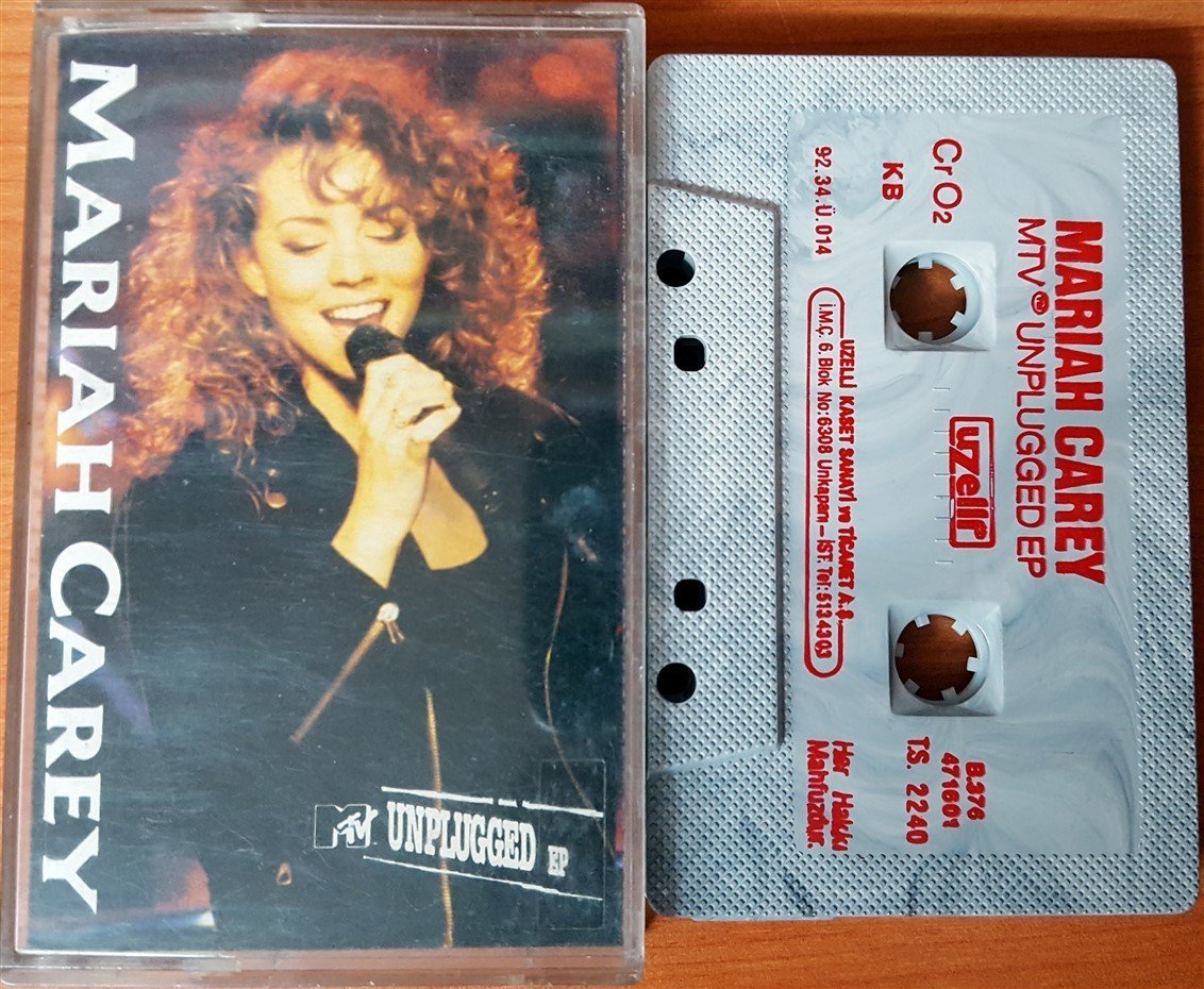MARIAH CAREY - MTV UNPLUGGED EP (1992) UZELLI CASSETTE MADE IN TURKEY ''USED''