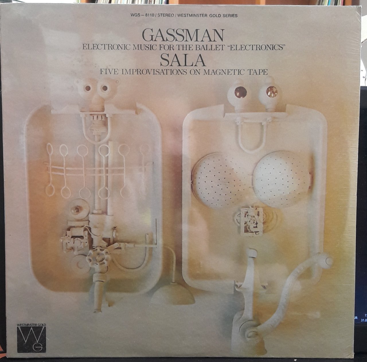 GASSMAN: ELECTRONIC MUSIC FOR THE BALLET, SALA: FIVE IMPROVISATIONS ON MAGNETIC TAPE (1970) - PLAK SIFIR