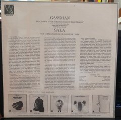 GASSMAN: ELECTRONIC MUSIC FOR THE BALLET, SALA: FIVE IMPROVISATIONS ON MAGNETIC TAPE (1970) - PLAK SIFIR