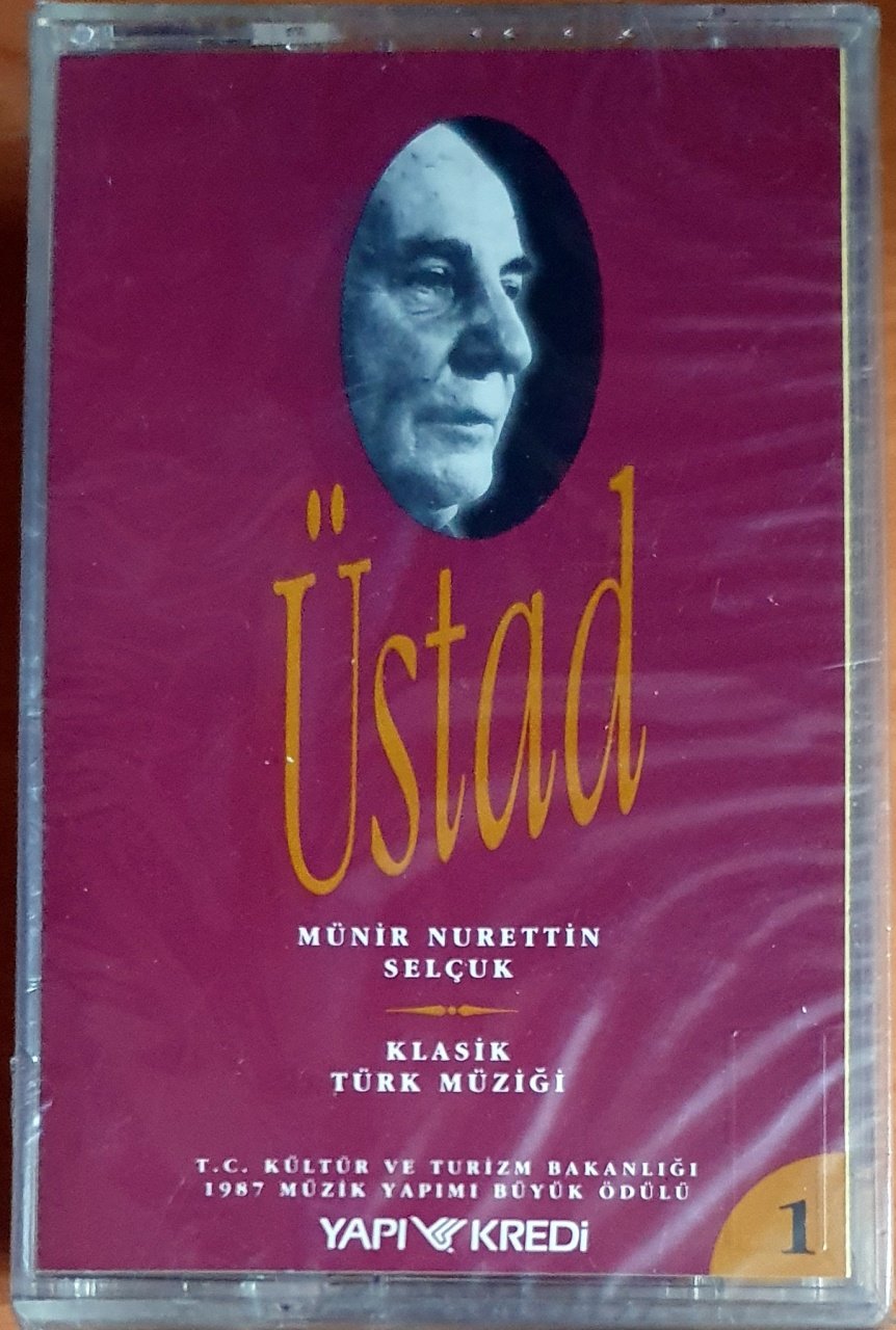 ÜSTAD / MÜNİR NURETTİN SELÇUK / KLASİK TÜRK MÜZİĞİ 1-2-3-4 - 4KASET YAPI KREDİ SIFIR