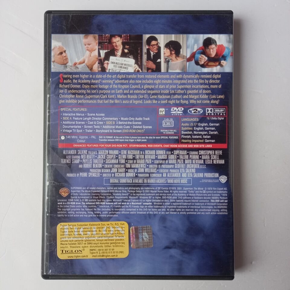 SUPERMAN THE MOVIE - CHRISTOPHER REEVE DVD 2.EL