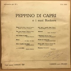 PEPPINO DI CAPRI E I SUOI ROCKERS 1964 2.EL İMZALI PLAK