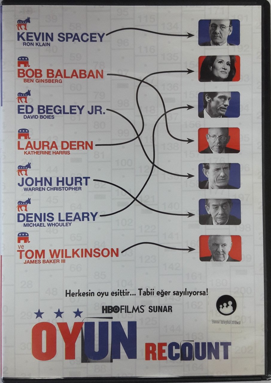 OYUN - RECOUNT - KEVIN SPACEY - LAURA DERN - BOB BALABAN - DVD 2.EL