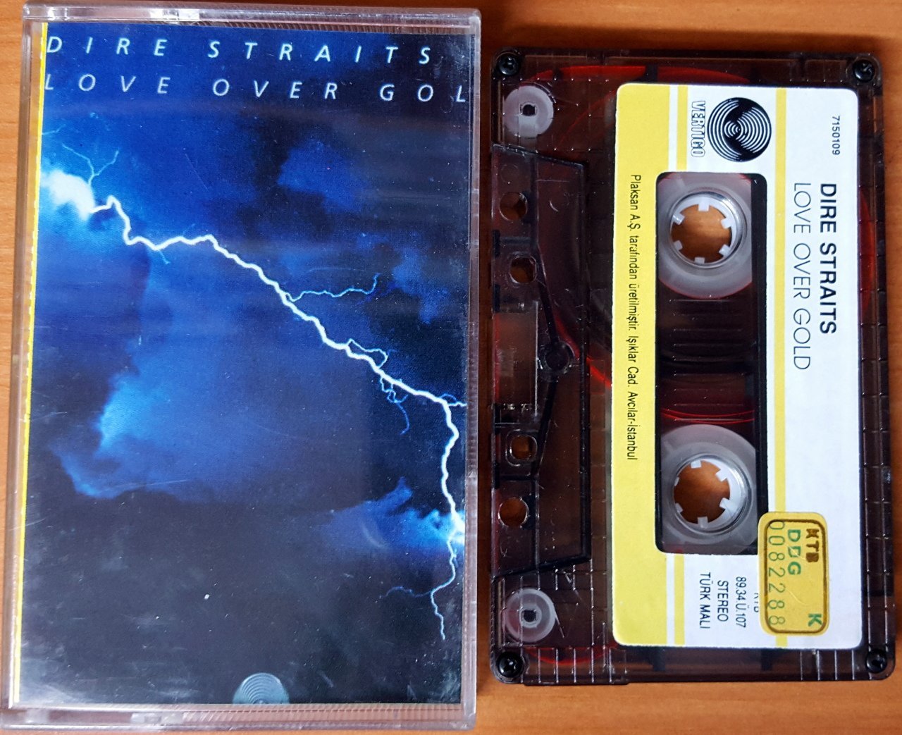 DIRE STRAITS - LOVE OVER GOLD (1989) PLAKSAN CASSETTE MADE IN TURKEY ''USED''