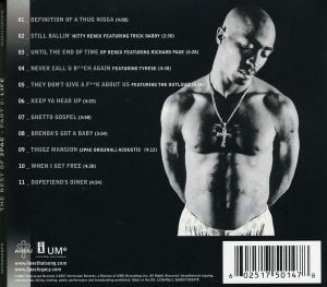 2PAC (TUPAC) - BEST OF 2PAC / PART 2 LIFE (2007) - CD HIP HOP DIGIPACK SIFIR