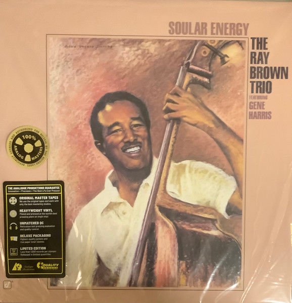 THE RAY BROWN TRIO FEATURING GENE HARRIS – SOULAR ENERGY (1985) - 2LP 2024 EDITION 180GR 45RPM REMASTERED REISSUE LIMITED EDITION SIFIR PLAK
