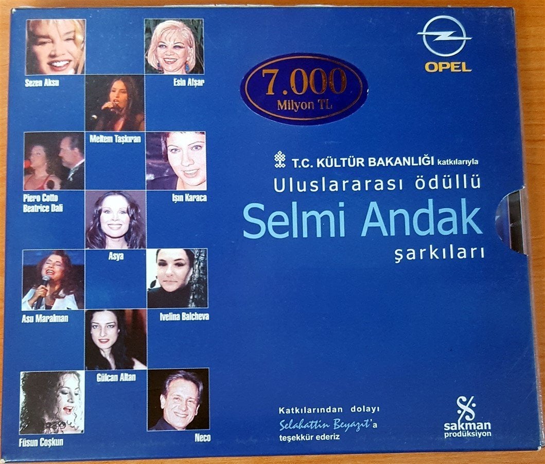 ULUSLARARASI ÖDÜLLÜ SELMİ ANDAK ŞARKILARI CD SIFIR