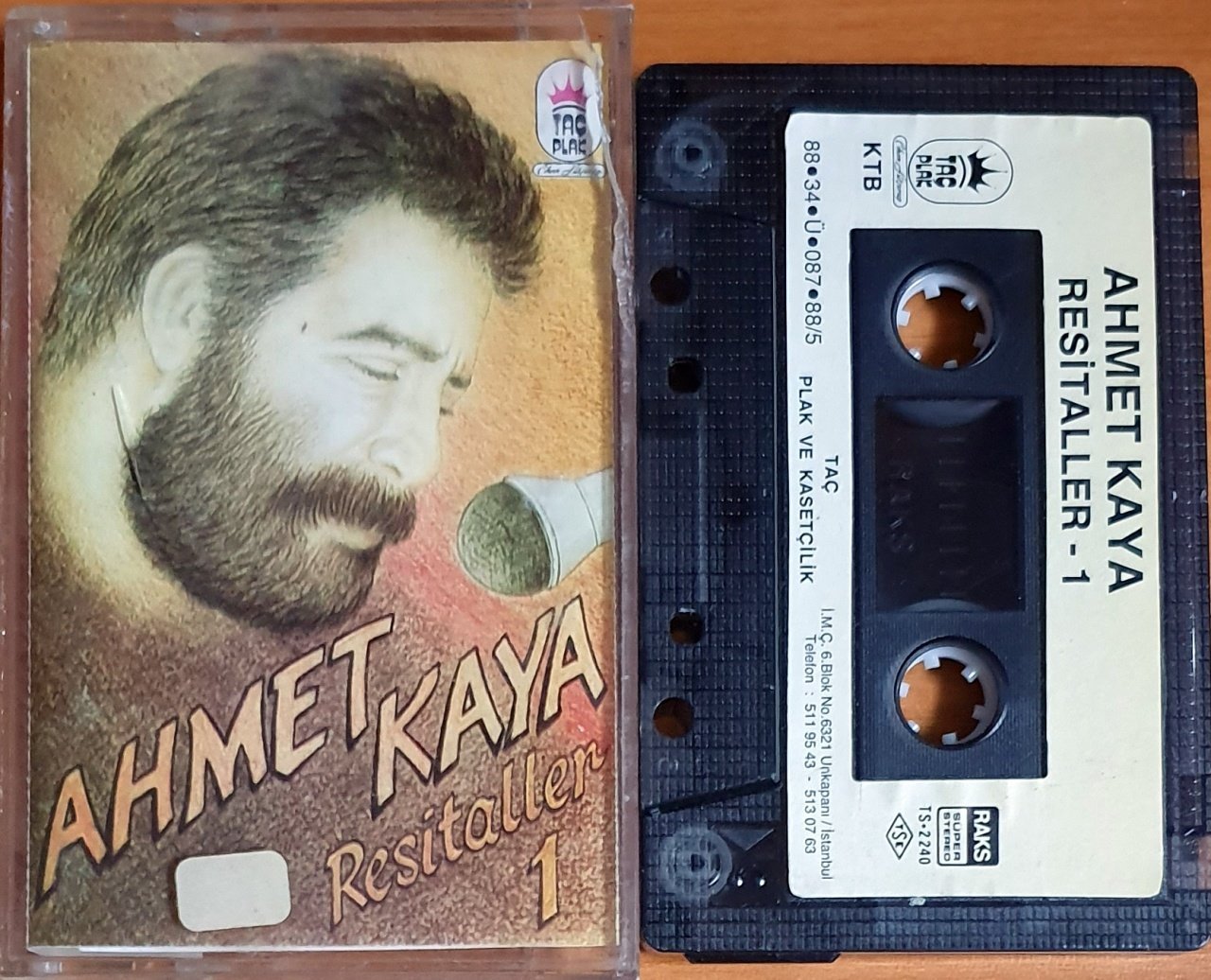 AHMET KAYA - RESİTALLER 1 (1988) - KASET 2.EL