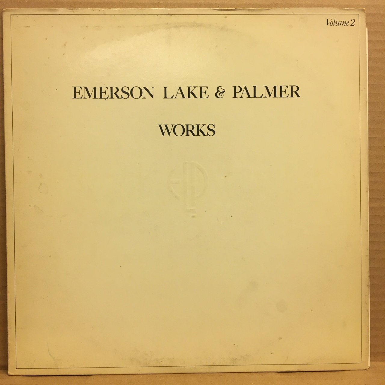 EMERSON LAKE & PALMER - WORKS VOLUME 2 1977 2.EL PLAK