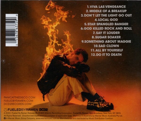 PANIC! AT THE DISCO – VIVA LAS VENGEANCE (2022) - CD JEWEL CASE AMBALAJINDA SIFIR