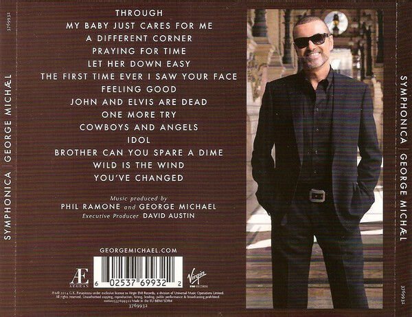 GEORGE MICHAEL – SYMPHONICA (2014) - CD JEWEL CASE AMBALAJINDA SIFIR