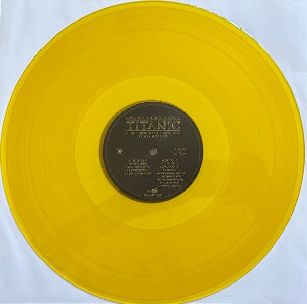 TITANIC - SOUNDTRACK / JAMES HORNER (1997) - 2LP 180GR 2025 TRANSPARENT YELLOW COLOURED EDITION SIIR PLAK