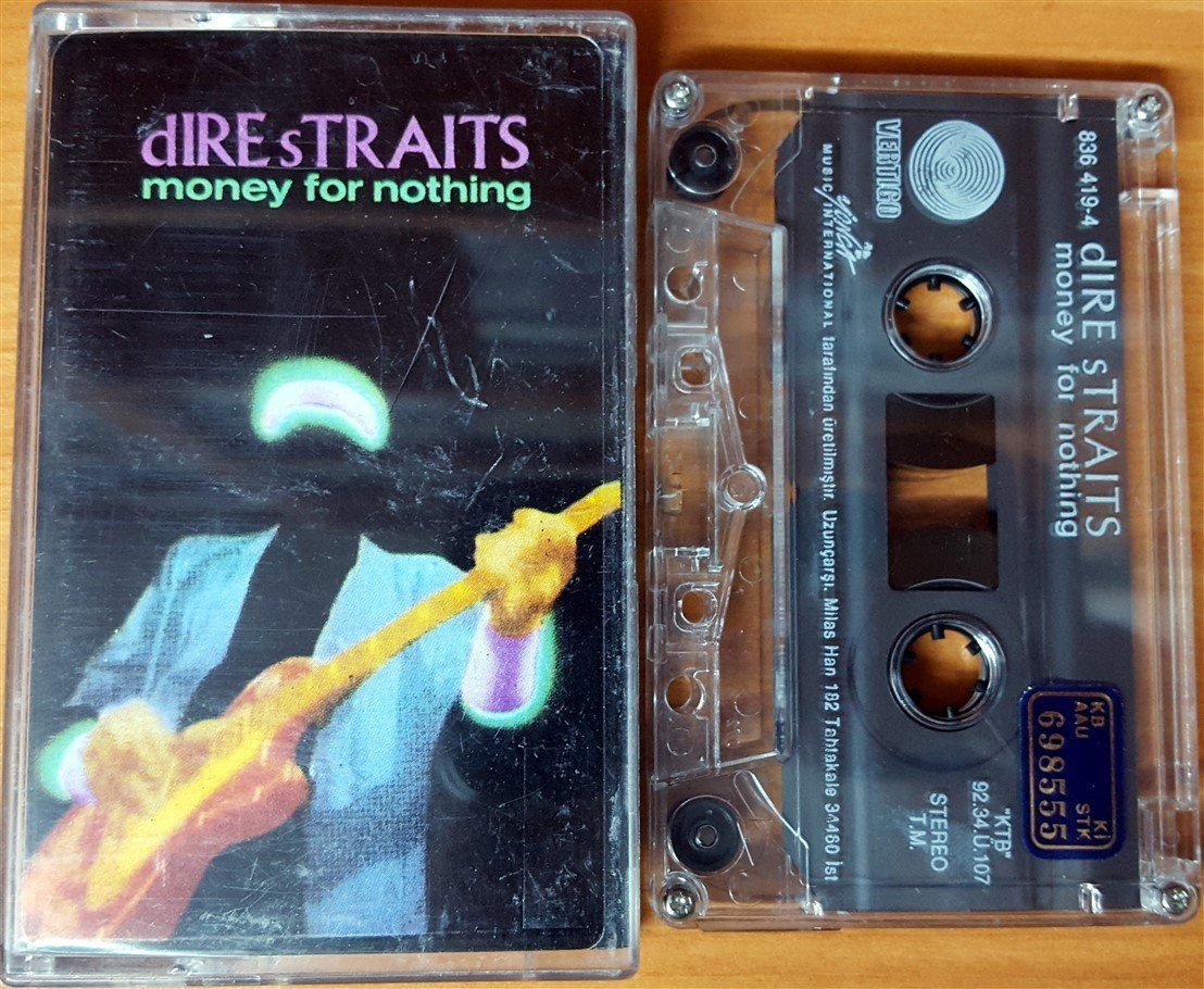 DIRE STRAITS - MONEY FOR NOTHING (1992) YONCA CASSETTE MADE IN TURKEY ''USED''