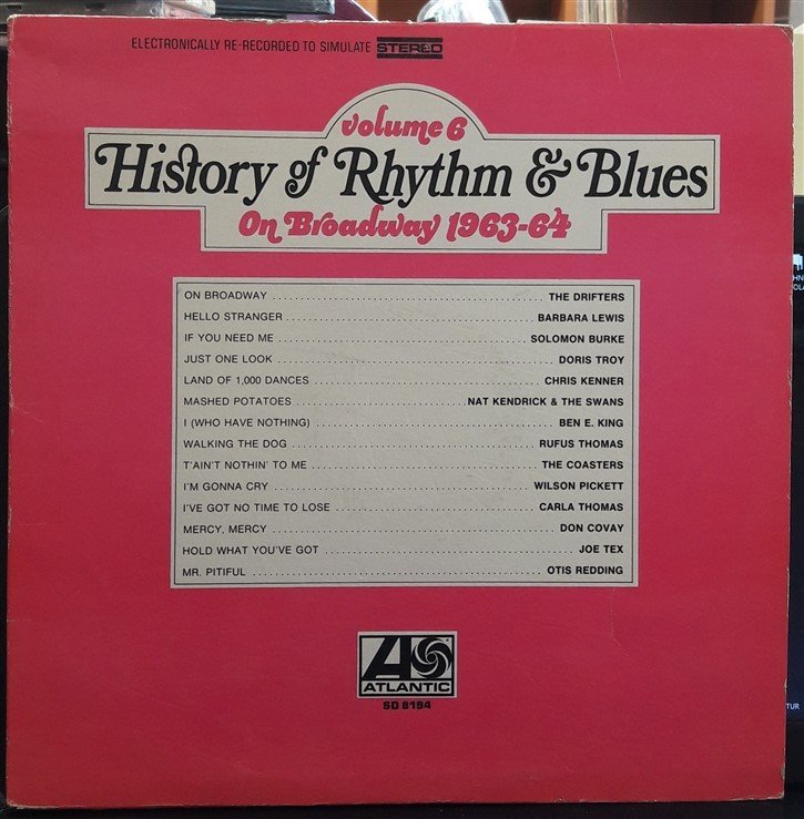 HISTORY OF RHYTHM & BLUES VOLUME 6 ON BROADWAY 1963-64 - PLAK 2.EL