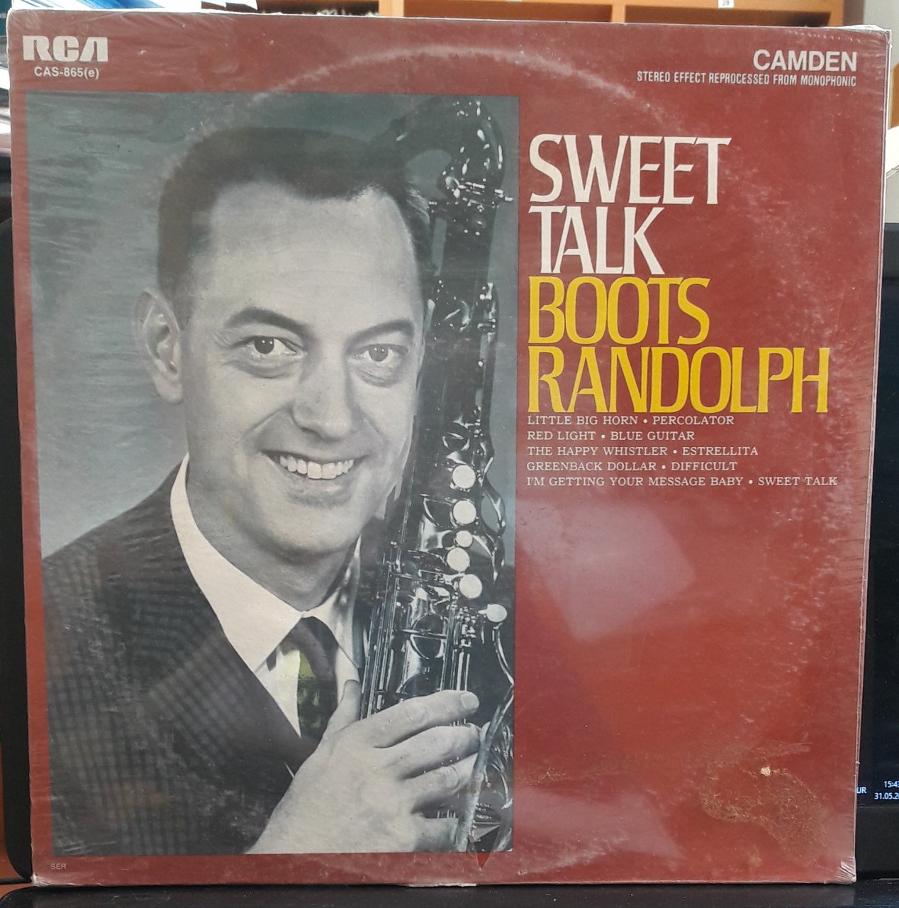 BOOTS RANDOLPH - SWEET TALK (1965) - PLAK SIFIR