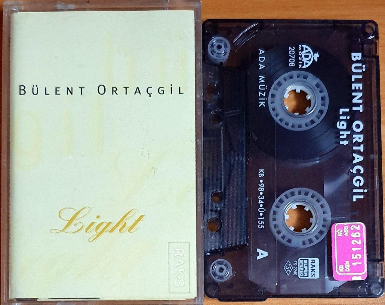 BÜLENT ORTAÇGİL - LIGHT (1998) - KASET ADA MÜZİK 2.EL