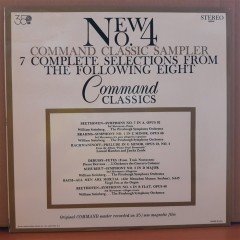 NEW NO.4 COMMAND CLASSIC SAMPLER, BEETHOVEN, BRAHMS, DEBUSSY... (1964) - LP 2.EL PLAK