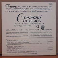 NEW NO.4 COMMAND CLASSIC SAMPLER, BEETHOVEN, BRAHMS, DEBUSSY... (1964) - LP 2.EL PLAK