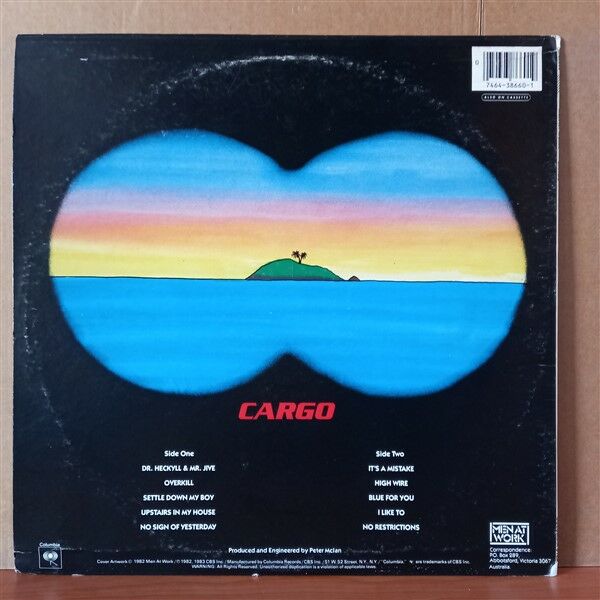 MEN AT WORK – CARGO (1983) - LP 2.EL PLAK