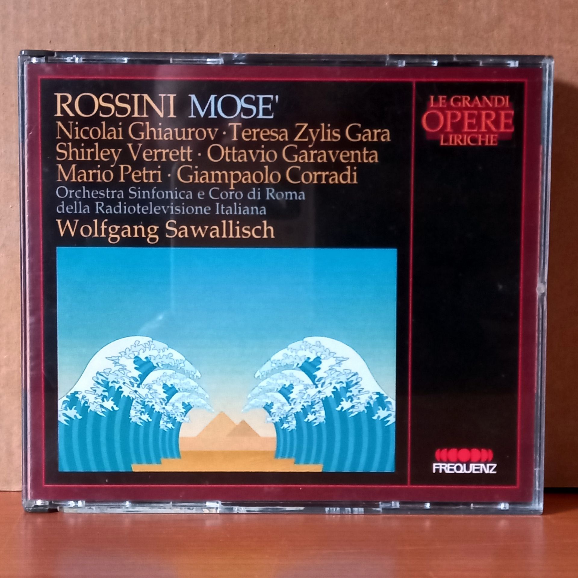ROSSINI: MOSE' / NICOLAI GHIAUROV, TERESA ZYLIS-GARA, SHIRLEY VERRETT, OTTAVIO GARAVENTA, MARIO PETRI, GIAMPAOLO CORRADI, WOLFGANG SAWALLISCH (1990) - 2CD 2.EL