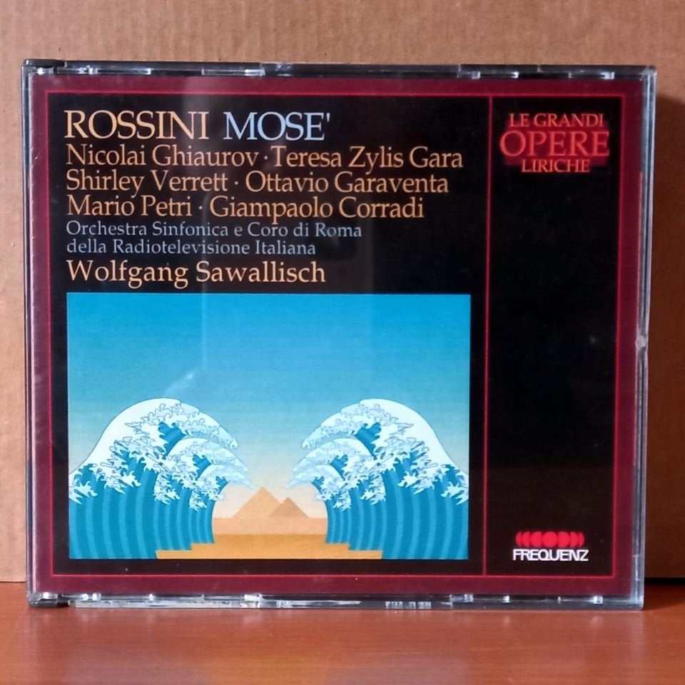 ROSSINI: MOSE' / NICOLAI GHIAUROV, TERESA ZYLIS-GARA, SHIRLEY VERRETT, OTTAVIO GARAVENTA, MARIO PETRI, GIAMPAOLO CORRADI, WOLFGANG SAWALLISCH (1990) - 2CD 2.EL