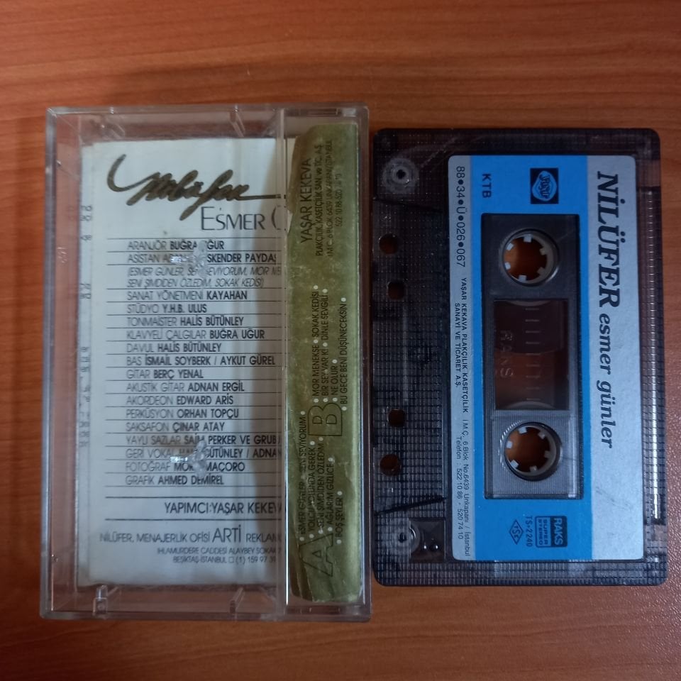 NİLÜFER - ESMER GÜNLER (1988) - KASET 2.EL