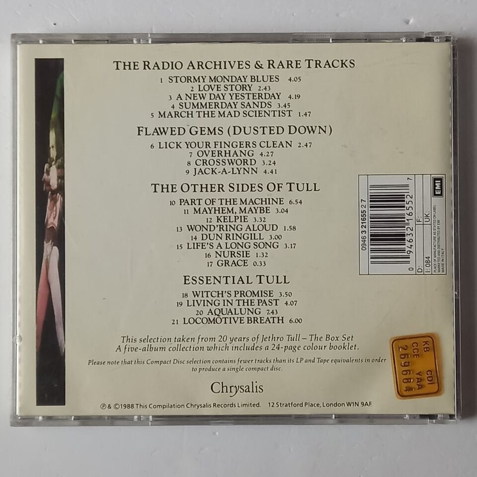 JETHRO TULL – 20 YEARS OF JETHRO TULL (1988) - CD 1994 REISSUE 2.EL