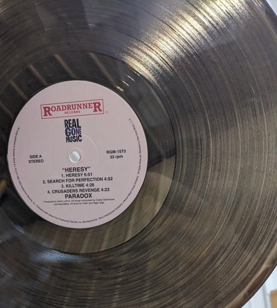PARADOX – HERESY (1989) - LP 2023 LIMITED EDITION DARK GREY ''INQUISITOR'S ROBE'' PRESSING SIFIR PLAK