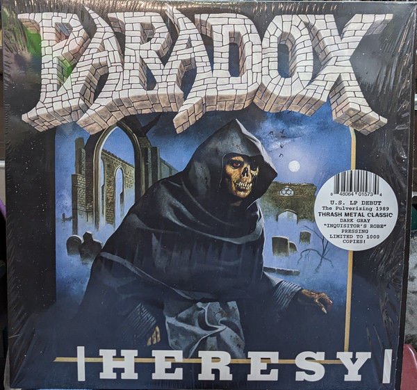 PARADOX – HERESY (1989) - LP 2023 LIMITED EDITION DARK GREY ''INQUISITOR'S ROBE'' PRESSING SIFIR PLAK