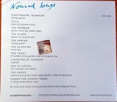 STEPHAN MICUS - NOMAD SONGS (2015) ECM RECORDS CD SIFIR