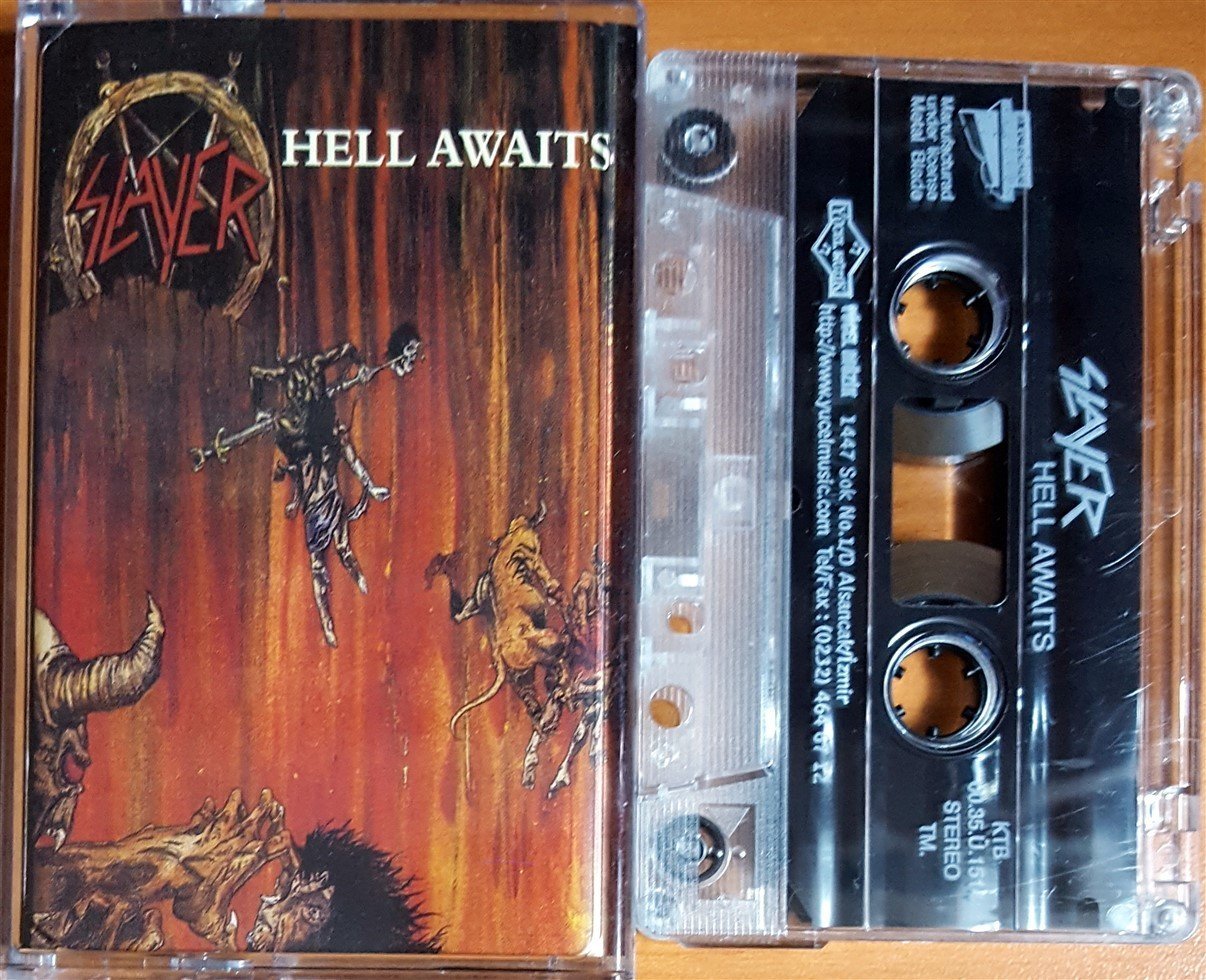 SLAYER - HELL AWAITS (2000) METAL BLADE RECORDS / YÜCEL MÜZİK KASET 2.EL