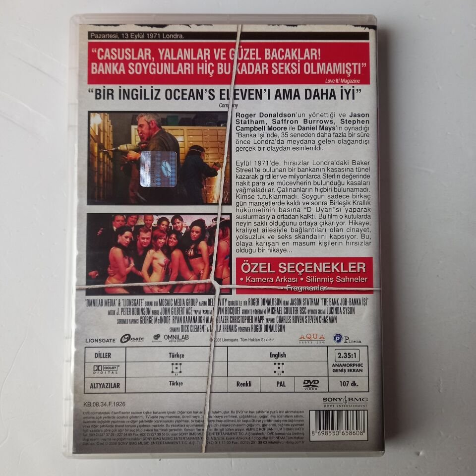 THE BANK JOB - BANKA İŞİ - JASON STATHAM - DVD 2.EL